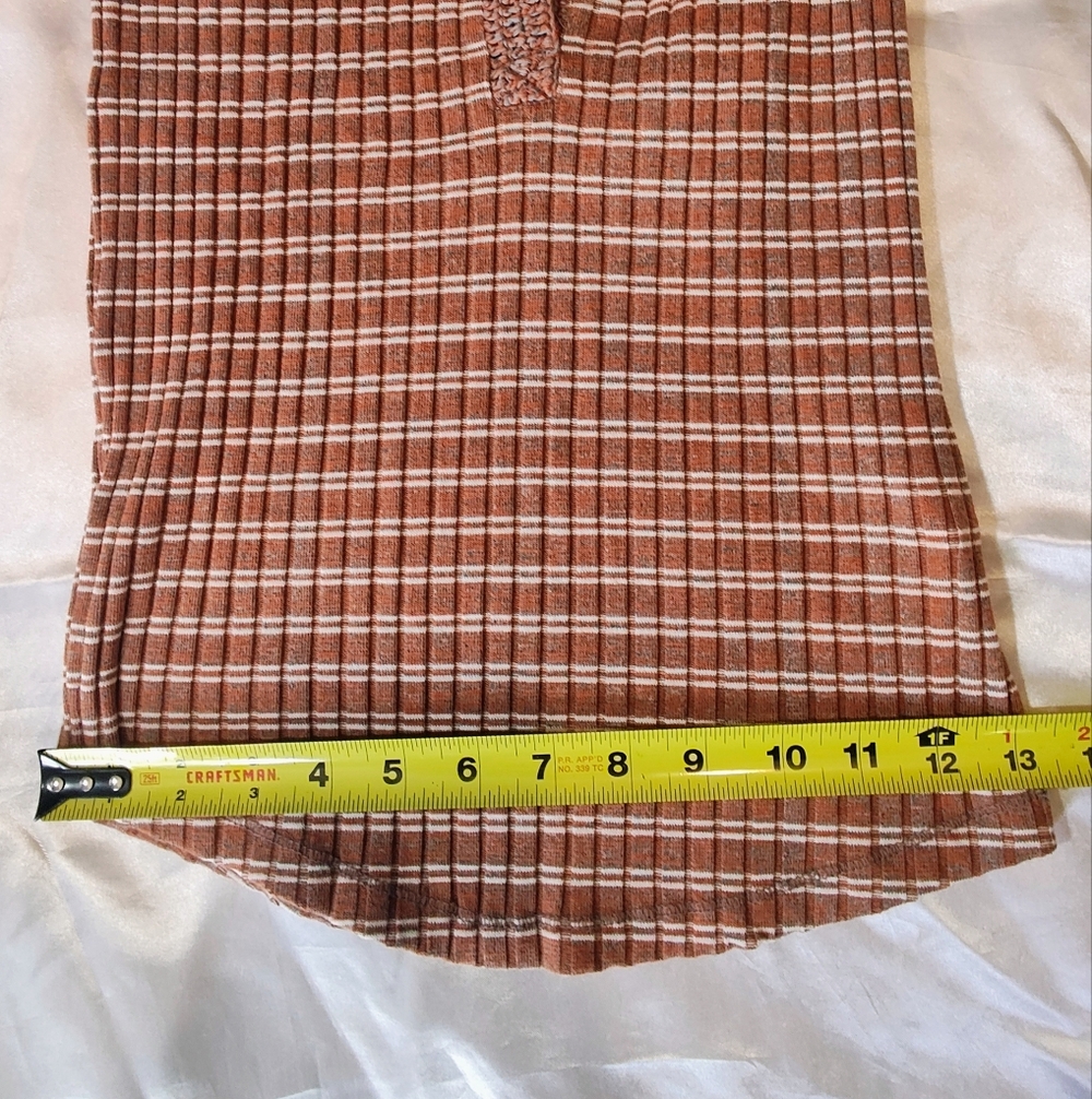 Brown Plaid Long Sleeve Hoodie - Picture 13 of 14